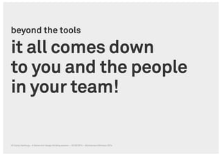 A Swiss Mini Design Thinking Session