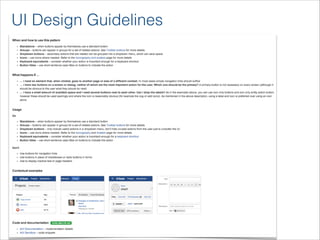 UI Design Guidelines
 