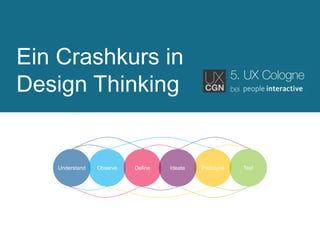 UX-CGN Crashcourse Design Thinking