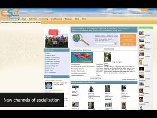 New channels of socialization
 