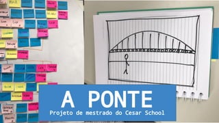 A PONTEProjeto de mestrado do Cesar School
 