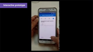 Interactive prototype
 