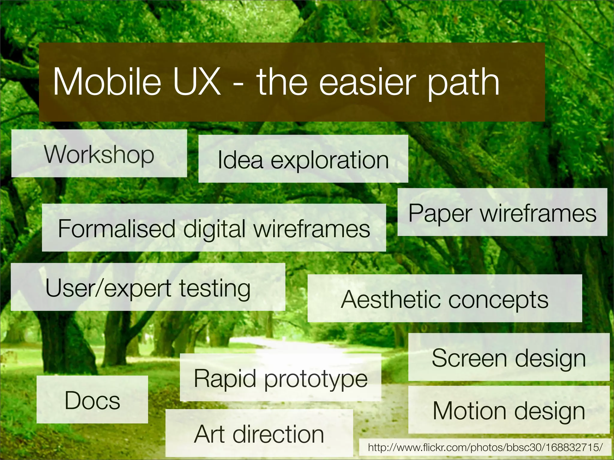 Mobile UX - the intricacies of designing for mobile devices