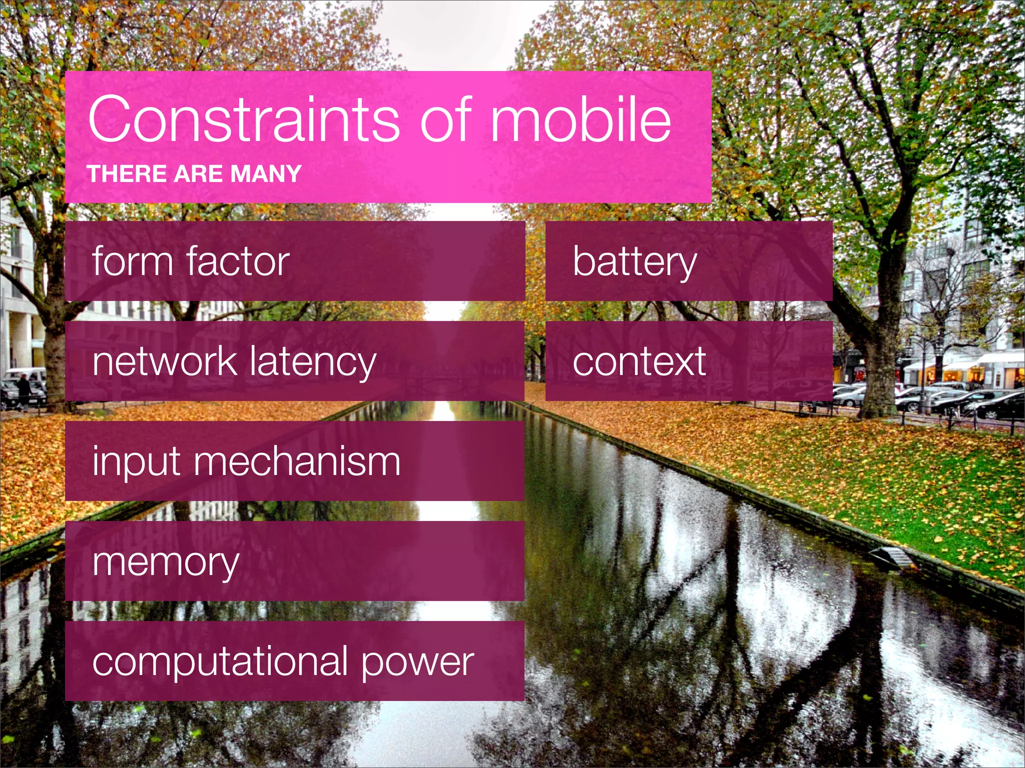 Mobile UX - the intricacies of designing for mobile devices