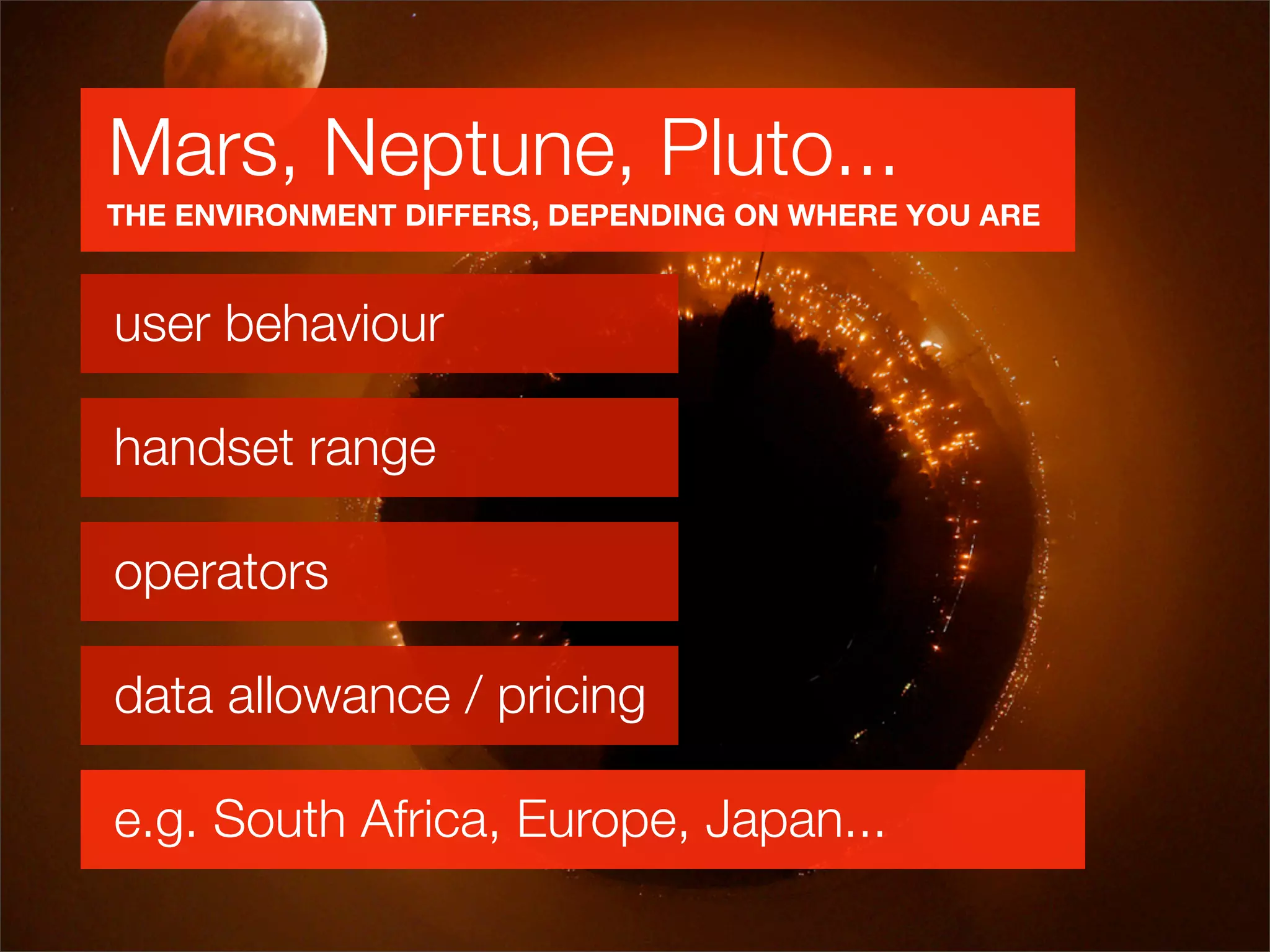 Mobile UX - the intricacies of designing for mobile devices