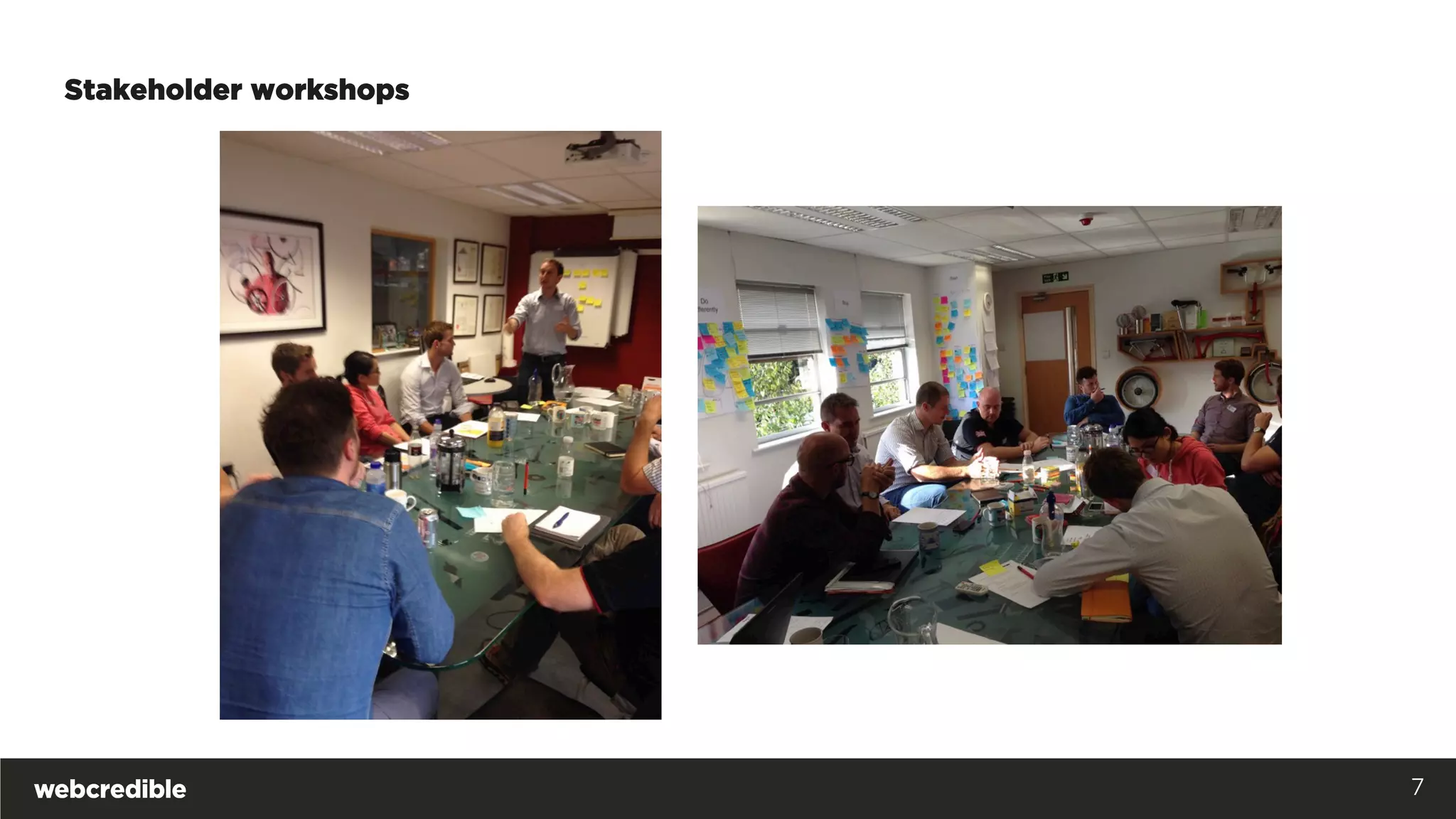 Stakeholder workshops
7
 