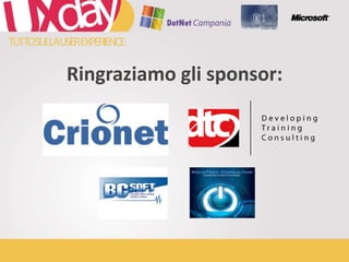 Ringraziamo gli sponsor: