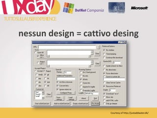 nessun design = cattivodesingCourtesy of http://justaddwater.dk/
