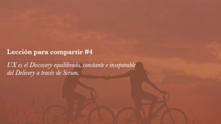 Integración de UX en Scrum: Lecciones para compartir