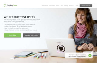 Test now Order test users
 