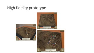 High fidelity prototype
 