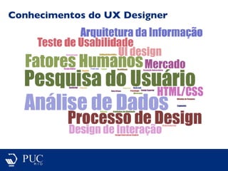 Conhecimentos do UX Designer
 