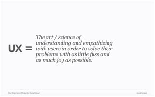 UX Design for Social Good | PDF