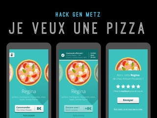 J E V E U X U N E P I Z Z A
H A C K G E N M E T Z
 