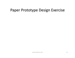 User Experience Design & Paper Prototyping
