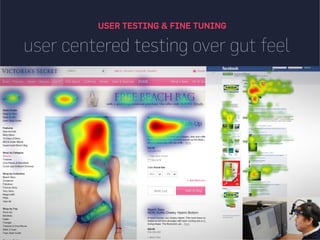 user centered testing over gut feel
USER TESTING & FINE TUNING
 