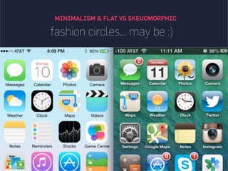 MINIMALISM & FLAT VS SKEUOMORPHIC
fashion circles... may be :)
 