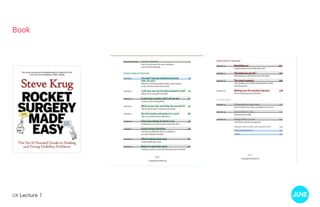 UX Lecture 1
Book
 