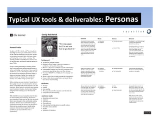 Typical UX tools & deliverables: Personas
 yp
 