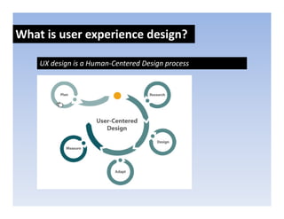 UX design, service design and design thinking | PPT