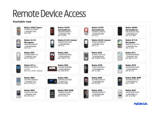Remote Device Access
 