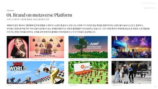 UX DISCOVERY NO.12
5
브랜드의 메타버스 플랫폼 활용법 새로운 플랫폼의 등장
 