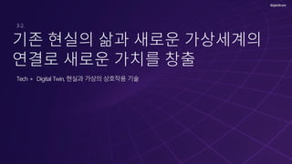 Tech + Digital Twin, 현실과 가상의 상호작용 기술
 