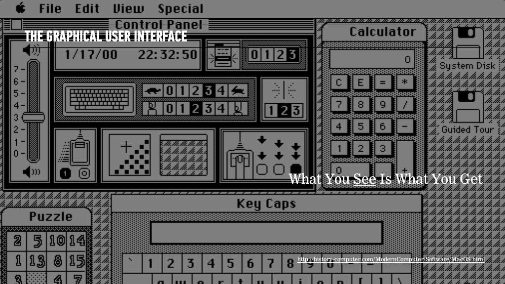 THE GRAPHICAL USER INTERFACE http://history-computer.com/ModernComput…