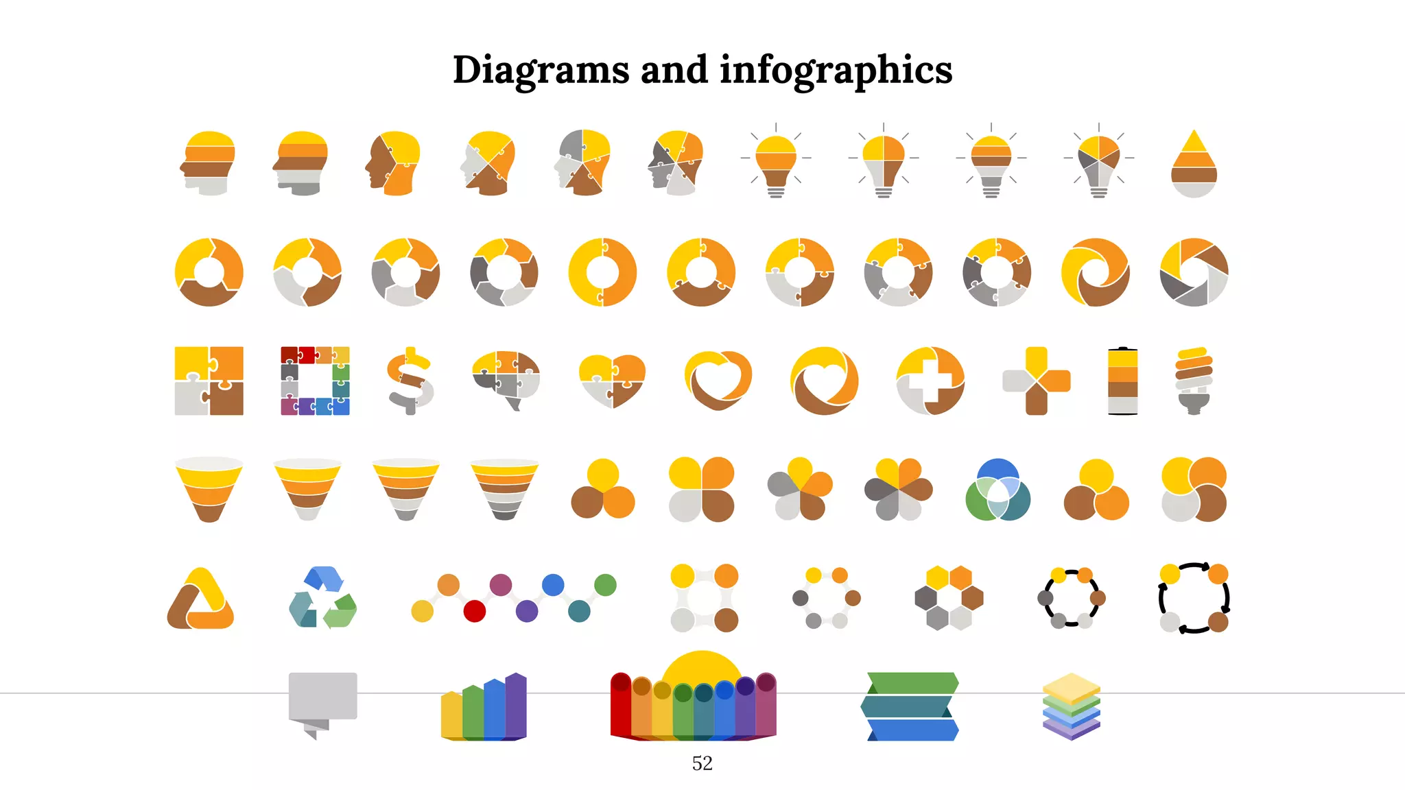 Diagrams and infographics
52
 