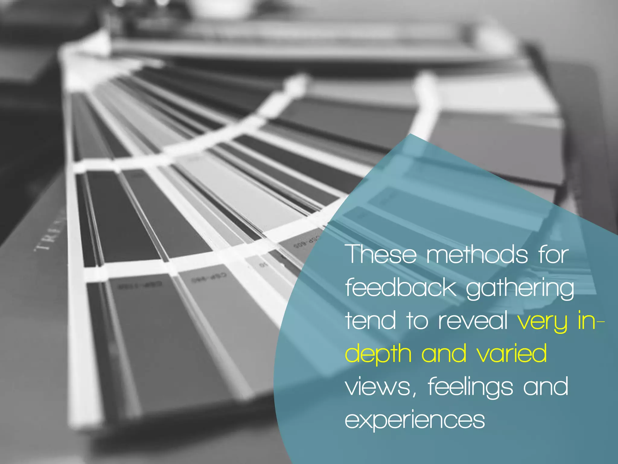 6. Cultural Probes
Give your users the
tools they need to take
ethnography home with
them – diary studies, a
voice recorder, the chance
to take pictures…
Encourage them to record
feelings, events and
interactions.
 