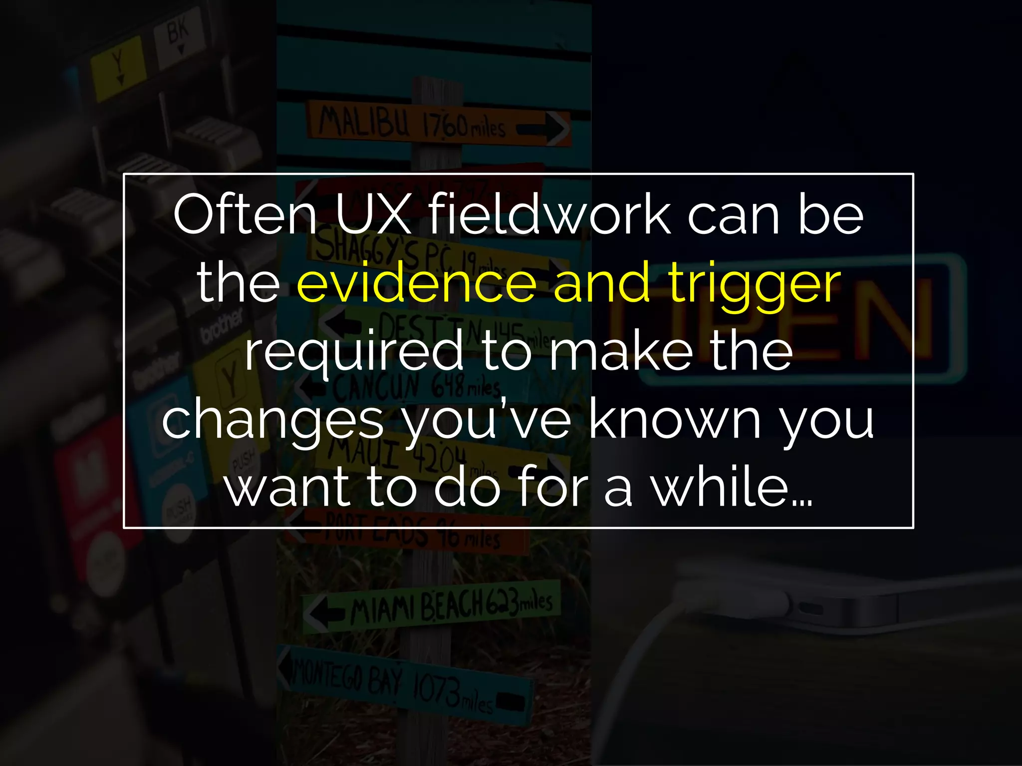 Another HEI put in more printers, more signage (both
physical and digital) and a phone charging station. Again,
none of these changes are huge on their own, but…
 