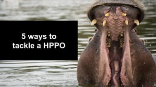 5 ways to
tackle a HPPO
 