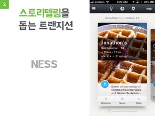 스토리텔링을
돕는 트랜지션
NESS
2
 