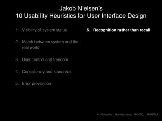 #UXEmpathy @anitaycheng @UXSC_ @UXPALA
Ask before they do something potentially bad!
 