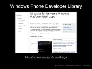 #UXEmpathy @anitaycheng @UXSC_ @UXPALA
Common design patterns
Account registration
Search barModule tabsModule tabs
Home link
Left
Navigation
In-page
navigation
Grid module
 