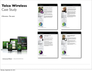 Telco Wireless
 Case Study
 4 Personas - The users




                     | www.universalmind.com




Monday, September 20, 2010
 