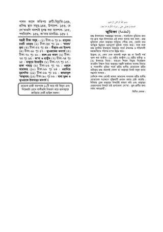 cvjb Kv‡j KwZcq Î“wU-wePz¨wZ-139,
cÖwm× ¯’vb mg~n-144, Dc‡`k- 153, †h
†`vÔAv¸wj Aek¨B gyL¯— Kiv Avek¨K- 155,
c_wb‡`©k- 156, KvÔevi gvbwPÎ- 158 
hiƒix UxKv mg~n : (1) UxKv-6 c„t 9: ivm~‡ji
PviwU Igivn (2) UxKv-33 c„t 19 : ÔhghgÕ
Kzqv (3) UxKv-52 c„t 39 : gxK¡vZ-Gi D‡Ïk¨
(4) UxKv-68 c„t 57 : Z¡vIqv‡di Zvrch© (5)
UxKv-70 c„t 60 : igj-Gi KviY (6) UxKv-
73 c„t 63 : KvÔev I nvZ¡xg (7) UxKv-74 c„t
65 : gvK¡v‡g Beivnxg (8) UxKv-77 c„t 67 :
Qvdv cvnvo (9) UxKv-83 c„t 76 : IK‚‡d
Avivdvn (10) UxKv-88 c„t 84 : Iqvw`‡q
gynvmwmi (11) UxKv-89 c„t 86 : RvgivZzj
ÔAvK¡vevn (12) UxKv-90 c„t 88 : gv_v gyÊb I
Z¡vIqv‡d Bdvhvn&i Zvrch© 
:
f~wgKv )‫ا‬(
n¾ Bmjv‡gi cÂ¯—‡¤¢i Ab¨Zg| mvg_©¨evb gywg‡bi Rb¨
hZ `ª“Z m¤¢e Bmjv‡gi GB i“K&b Av`vq Kiv dih| n¾
gywgb‡K †hgb Avj−vn&i mvwbœ‡a¨ †cuŠ‡Q †`q, †Zgwb Zvi
AvwZ¥K Dbœq‡b ¸i“Z¡c~Y© f~wgKv cvjb K‡i| m‡½ m‡½
n¾ gymwjg D¤§vn&‡K Avj−vn&i ¯^v‡_© HK¨e× I kw³kvjx
gnvRvwZ‡Z cwiYZ nÕ‡Z DØy× K‡i|
D‡j−L¨ †h, †Kvb †bK AvgjB Keyj nq bv wZbwU kZ©
c~iY Kiv e¨ZxZ| (1) Qnxn AvK¡x`v (2) Qnxn ZixK¡v I
(3) BLjv‡Q wbqZ| AZGe wkiK wegy³ wb‡f©Rvj
ZvInx` wek¦vm wb‡q Avj−vn&i mš‘wó AR©‡bi Lv‡jQ wbq‡Z
I ciKvjxb gyw³i ¯^v‡_© Qnxn nv`xQ †gvZv‡eK Qnxn
ZixK¡vq n¾ Ki‡jB †Kej Zv Avj−vn&i wbKU Keyj nevi
m¤¢vebv _vK‡e|
†mw`‡K j¶¨ †i‡LB Avgiv Avgv‡`i mva¨gZ Qnxn nv`xQ
†gvZv‡eK ms‡¶‡c cyw¯—KvwU cÖYqb Kivi †Póv K‡iwQ|
wewbgq †mªd Avj−vn&i wbK‡UB Kvgbv Kwi Ges Avj−vn&i
†gngvb‡`i wbK‡U PvB cÖvY‡Lvjv †`vÔAv| fyj-Î“wUi Rb¨
me©`v ¶gvcÖv_x©|
webxZ †jLK|
cÖ‡Z¨K nvRx Kgc‡¶ 10wU K‡i eB wKbyb Ges
wb‡RiUv †i‡L evKx¸wj weZiY K‡i Qv`vK¡v‡q
Rvwiqvi †bKx nvwQj Ki“b!
 