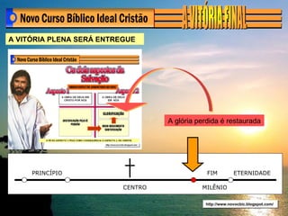 http://www.novocbic.blogspot.com/ A VITÓRIA PLENA SERÁ ENTREGUE A glória perdida é restaurada PRINCÍPIO CENTRO FIM ETERNIDADE MILÊNIO 