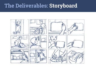 The Deliverables: Storyboard
 