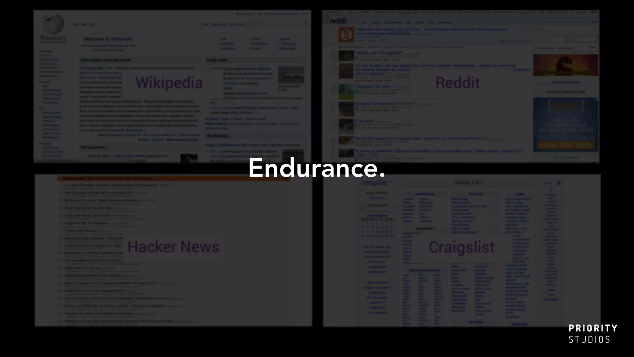 Endurance.
 