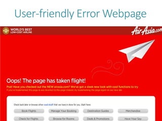 User-friendly Error Webpage
 