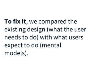 UX in the City Manchester - Mariana Morris, Fruto - Mapping users’ mental models