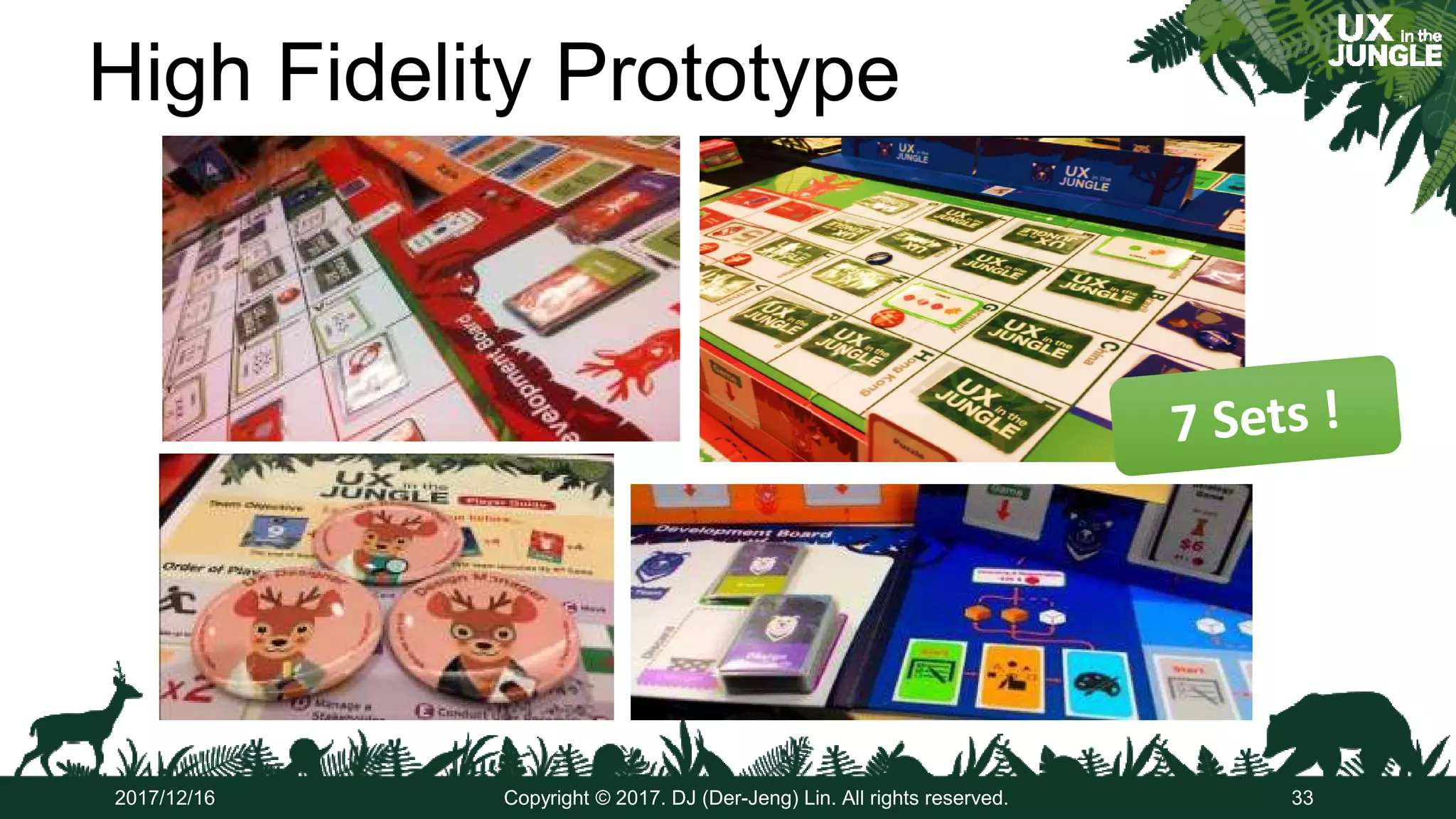 High Fidelity Prototype
33Copyright © 2017. DJ (Der-Jeng) Lin. All rights reserved.2017/12/16
 