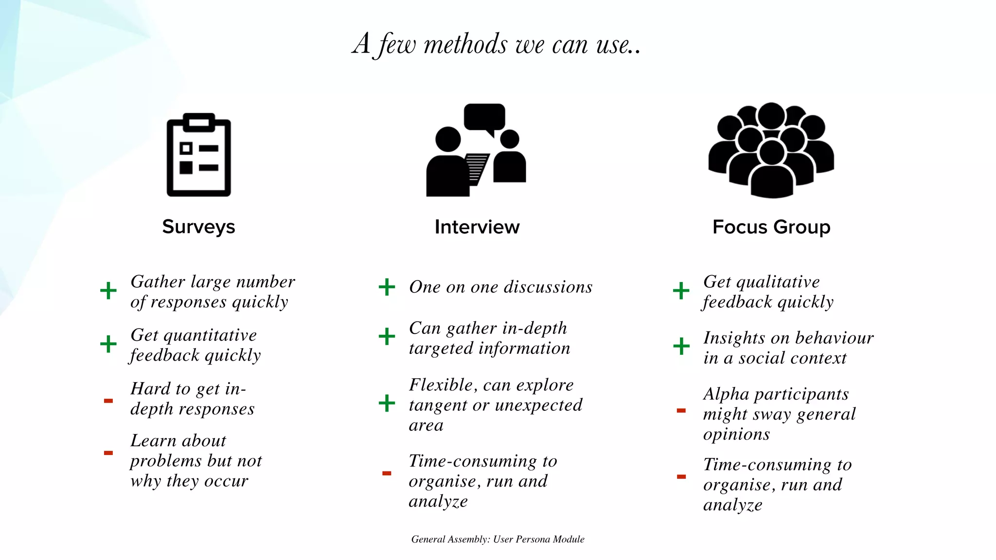 UX Lesson 2: User Research | PDF