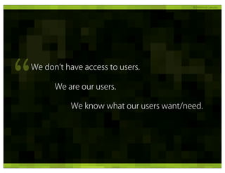 Guerrilla Research Methods - UX Lisbon 2011