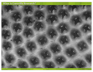 Guerrilla Research Methods - UX Lisbon 2011