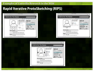 Guerrilla Research Methods - UX Lisbon 2011