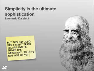 Advanced Simplicity Workshop from UX London (Giles Colborne)