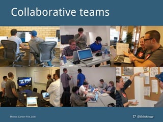 @thinknowPhotos: Carbon Five, LUXr
Collaborative teams
 