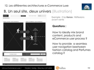 12. Les différentes architectures e-Commerce Luxe

  B. Un seul site, deux univers (illustration)
                        ...